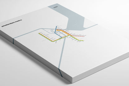 Amsterdam Metro / Light Mode System Map