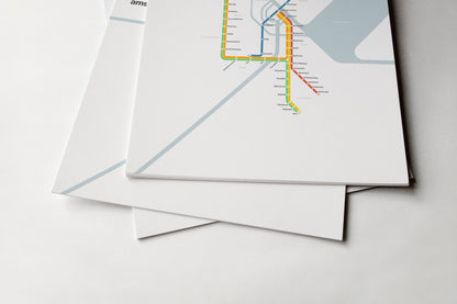 Amsterdam Metro / Light Mode System Map