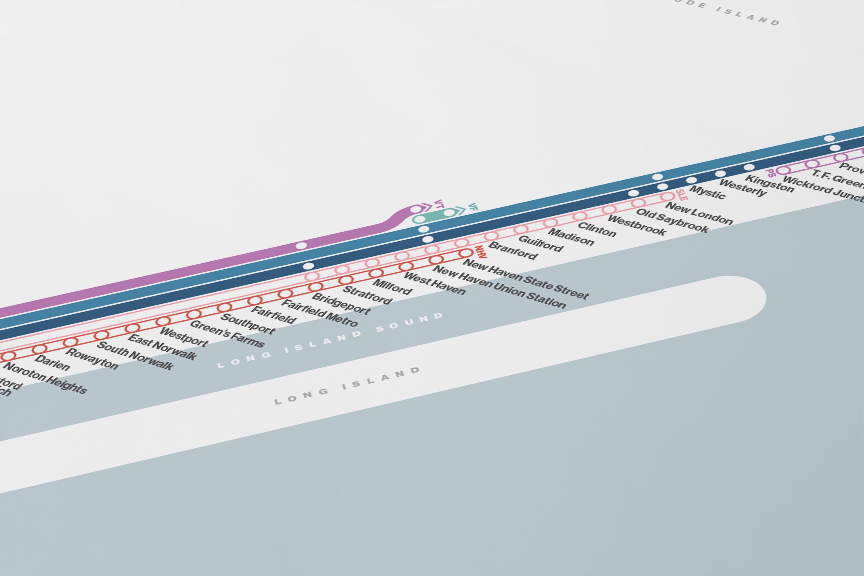 Northeast Corridor / Light Mode System Map