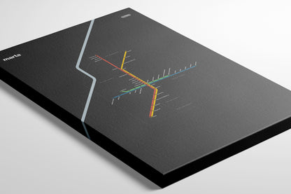 MARTA Rail / Dark Mode System Map