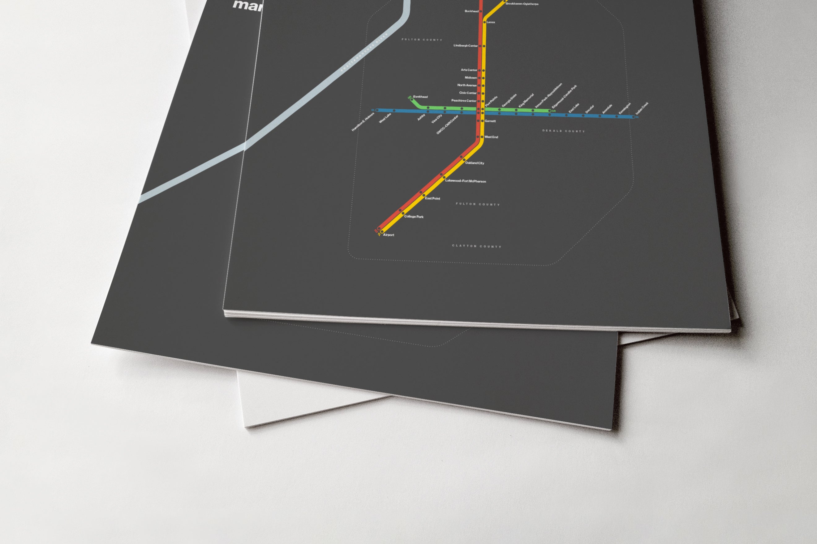 MARTA Rail / Dark Mode System Map