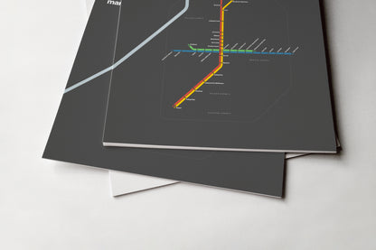 MARTA Rail / Dark Mode System Map