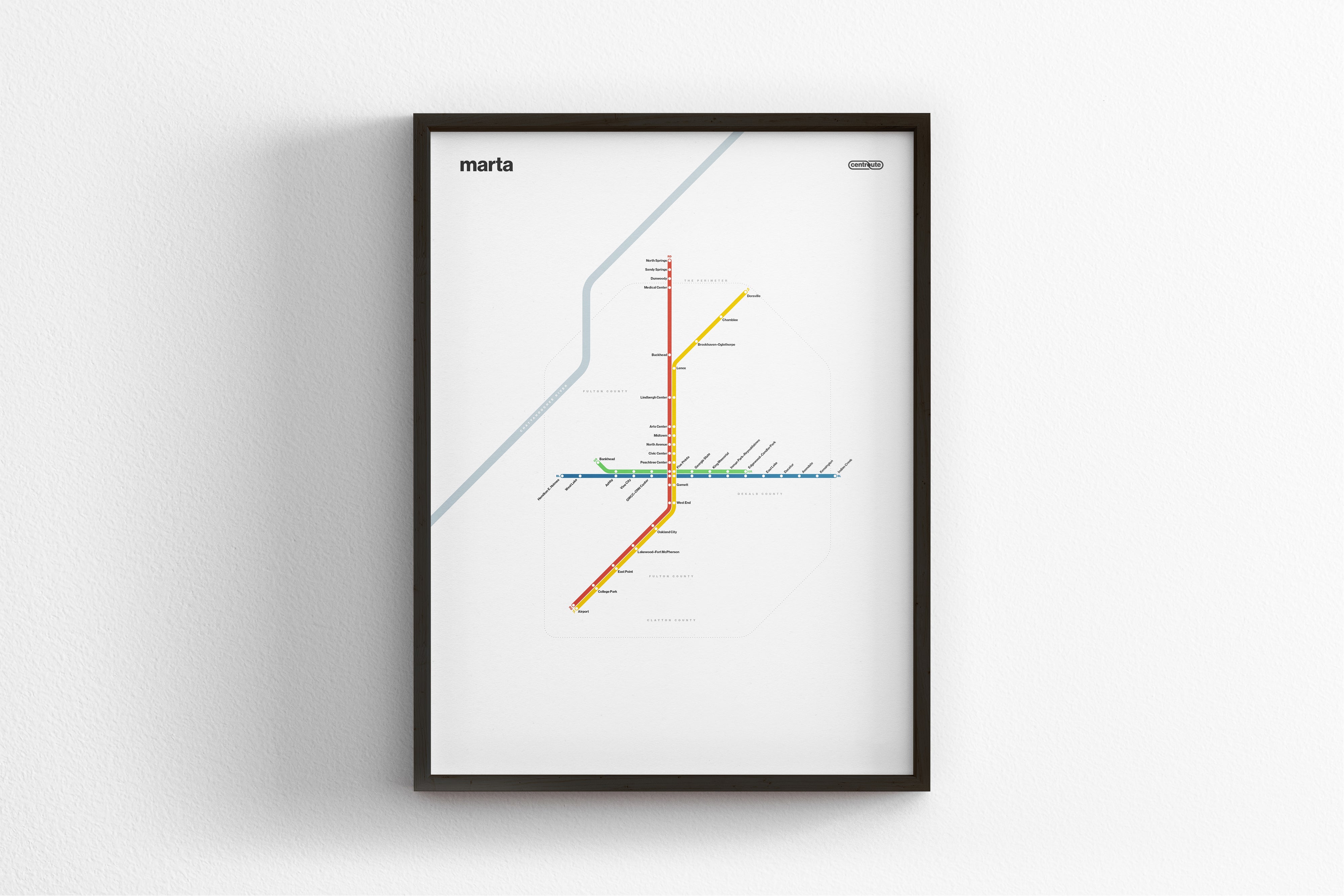 MARTA Rail / Light Mode System Map