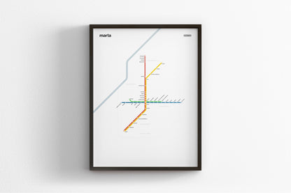 MARTA Rail / Light Mode System Map