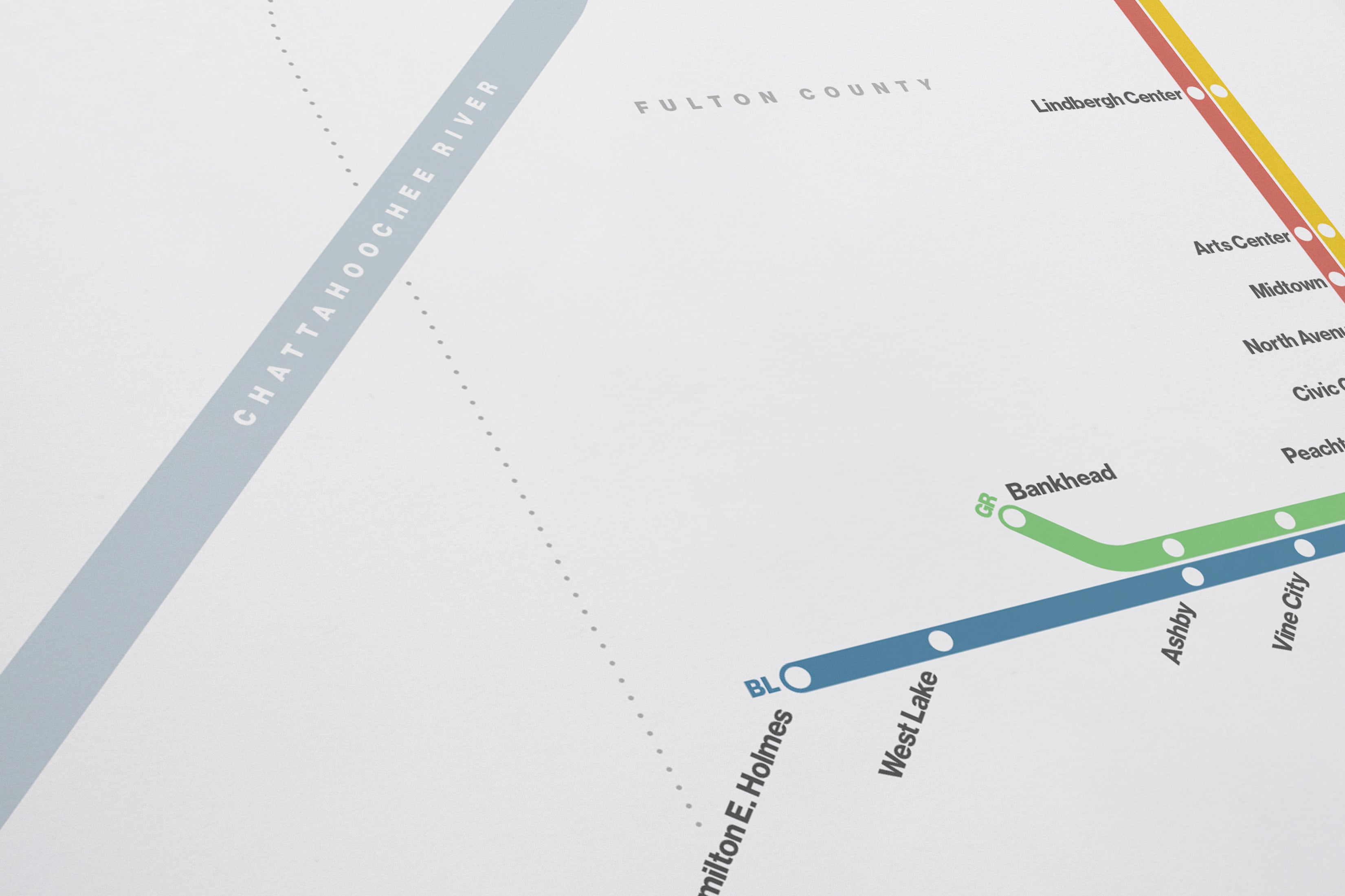 MARTA Rail / Light Mode System Map