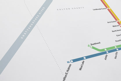 MARTA Rail / Light Mode System Map