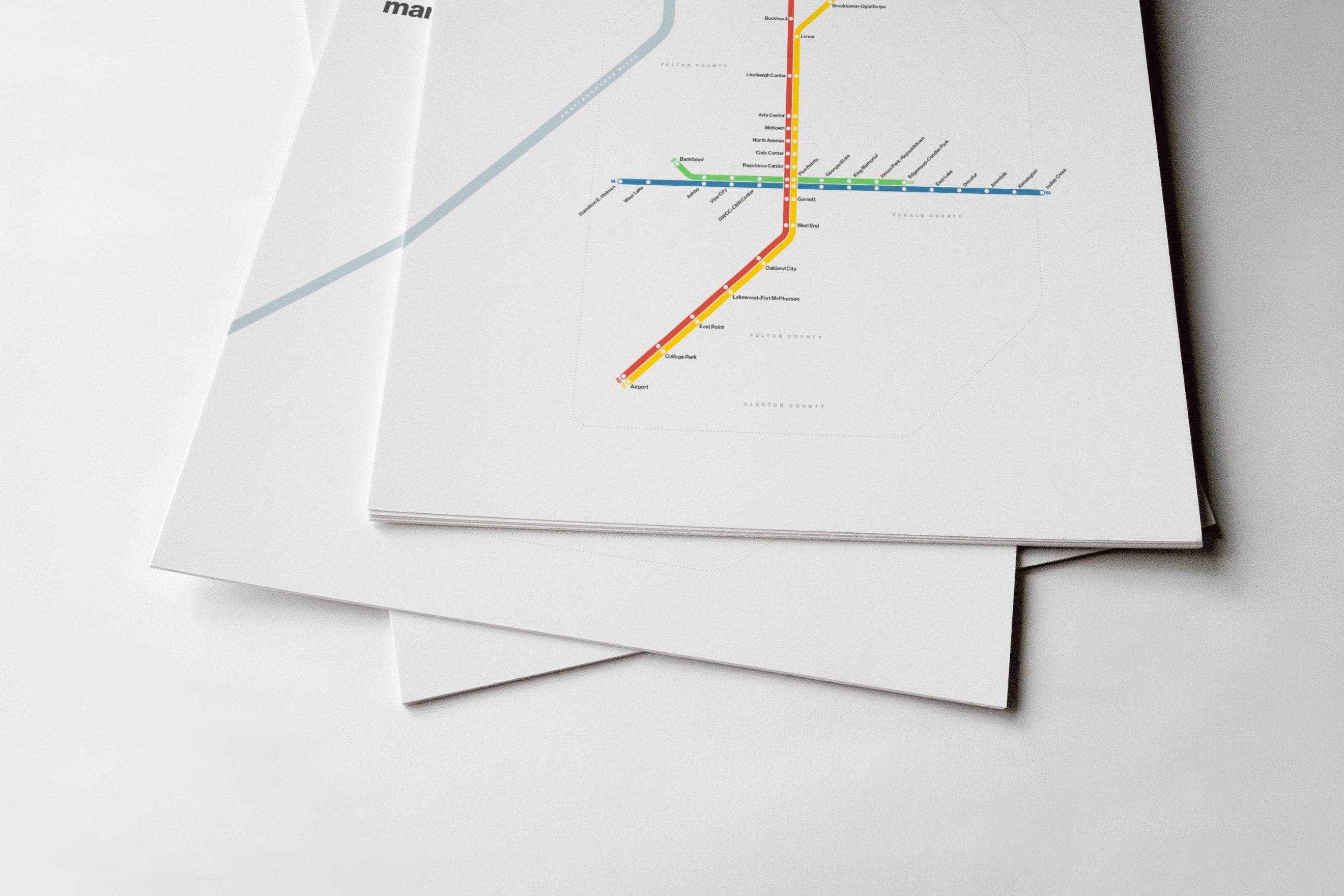 MARTA Rail / Light Mode System Map