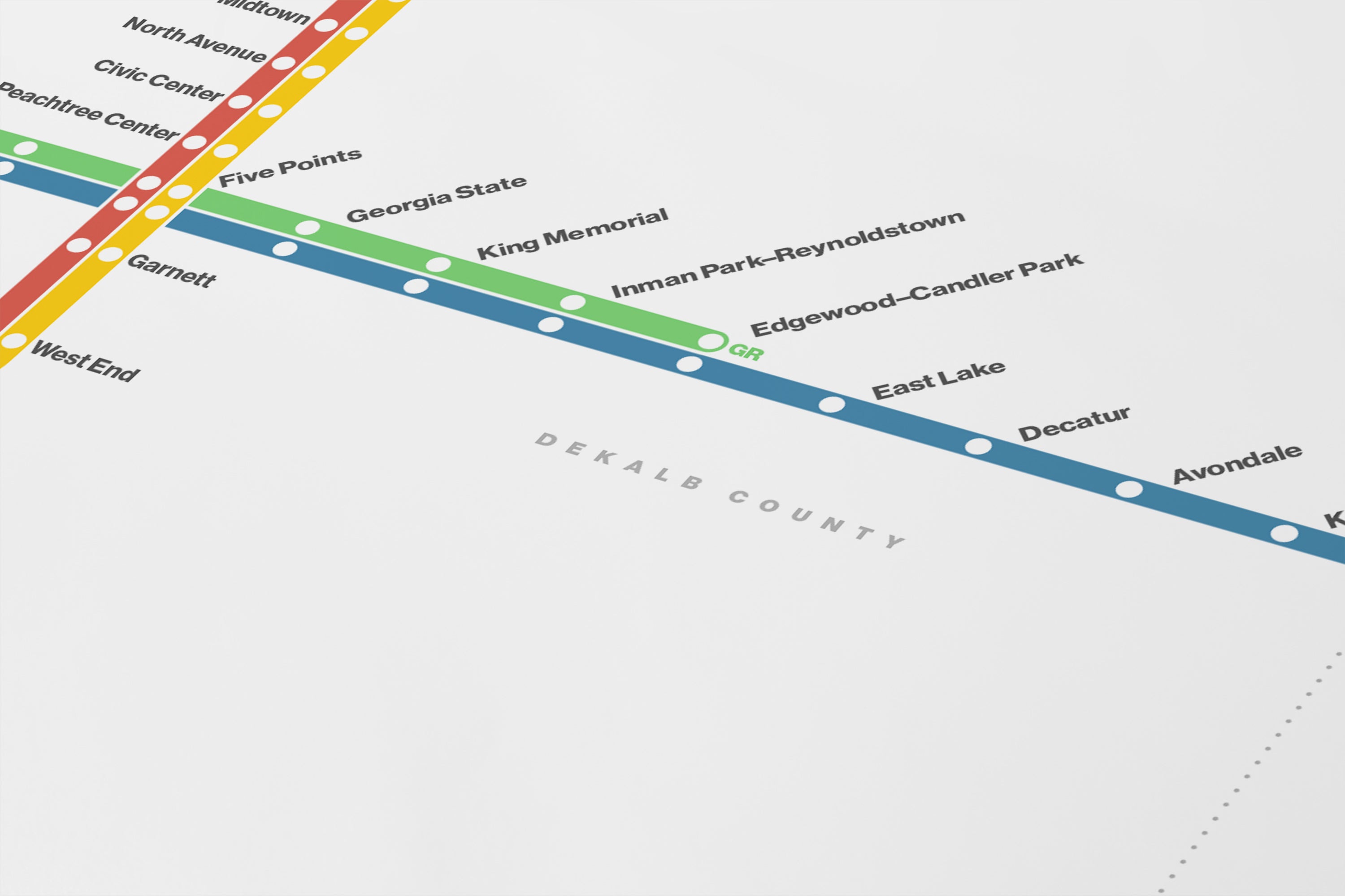 MARTA Rail / Light Mode System Map
