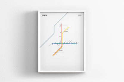 MARTA Rail / Light Mode System Map