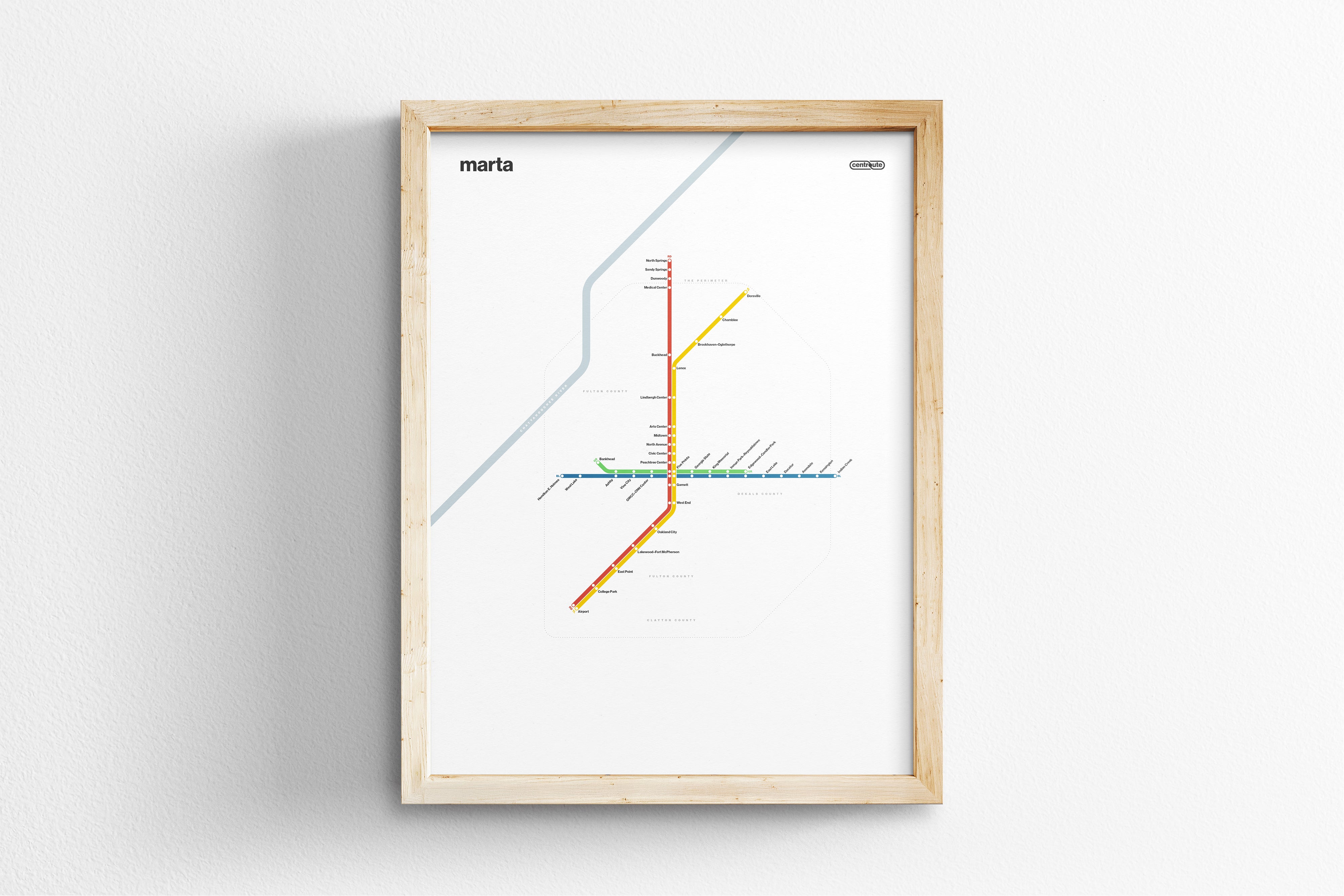 MARTA Rail / Light Mode System Map