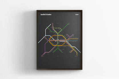 Berlin S-Bahn / Dark Mode System Map