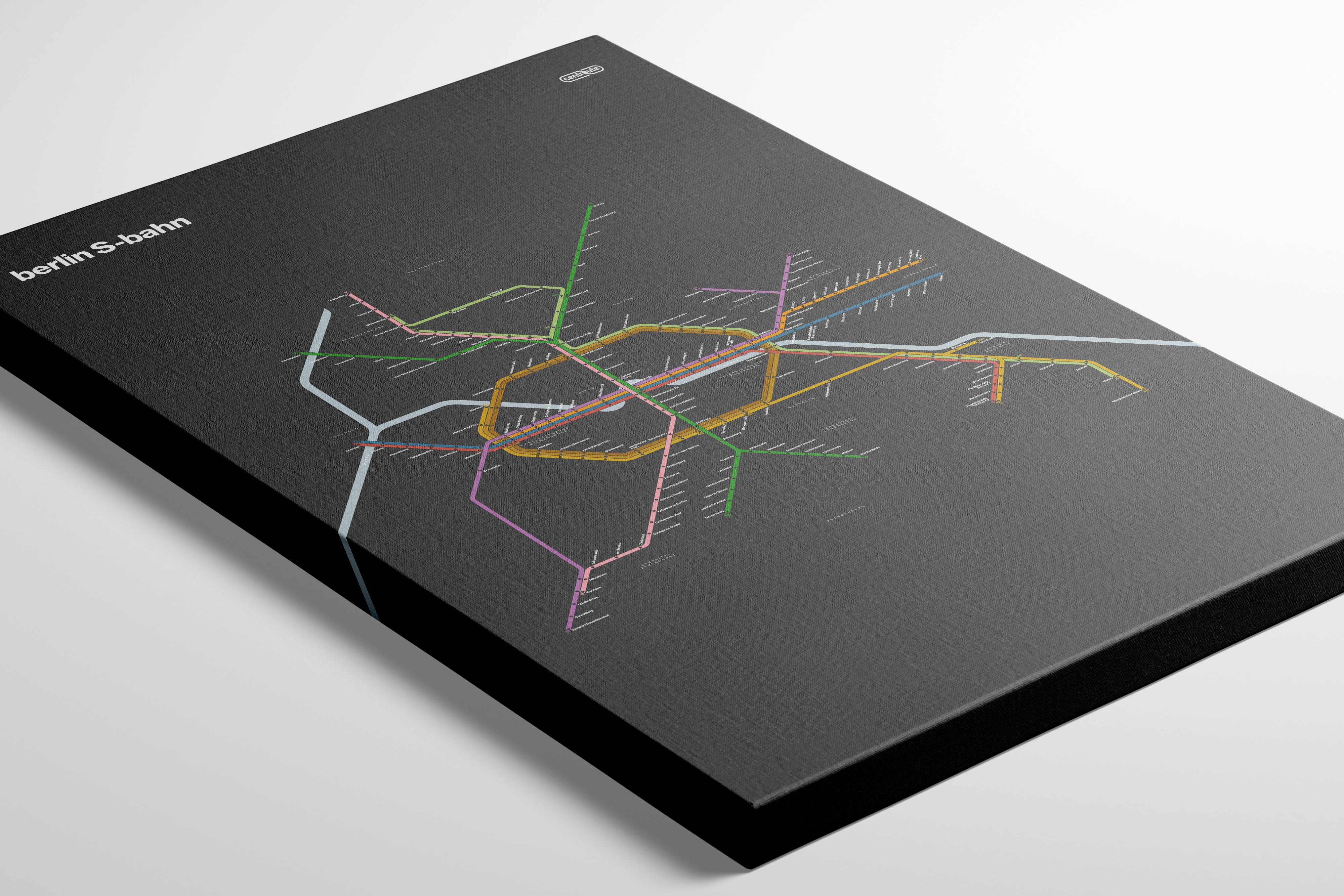 Berlin S-Bahn / Dark Mode System Map