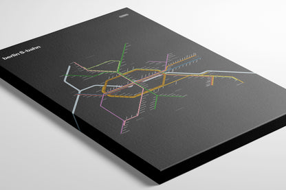 Berlin S-Bahn / Dark Mode System Map