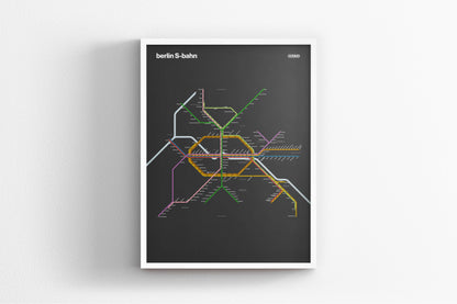 Berlin S-Bahn / Dark Mode System Map