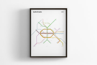 Berlin S-Bahn / Light Mode System Map