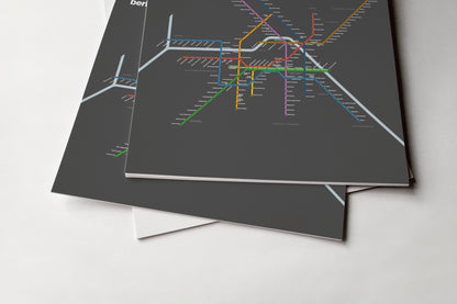 Berlin U-Bahn / Dark Mode System Map