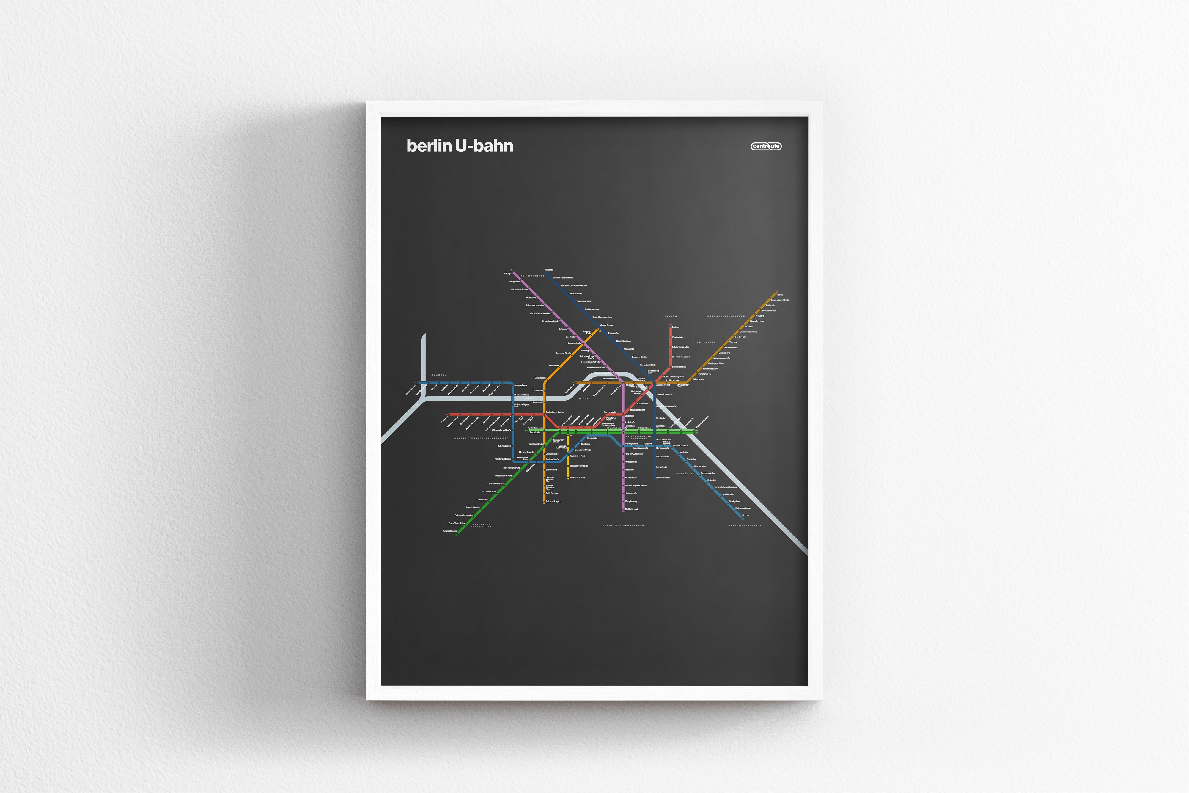 Berlin U-Bahn / Dark Mode System Map