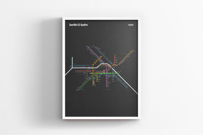 Berlin U-Bahn / Dark Mode System Map