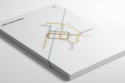 Brussels Metro / Light Mode System Map