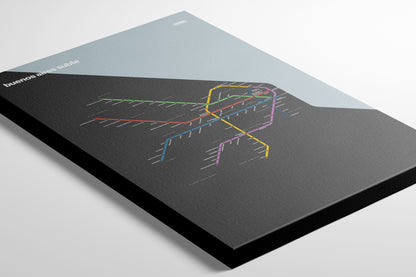 Buenos Aires Subte / Dark Mode System Map