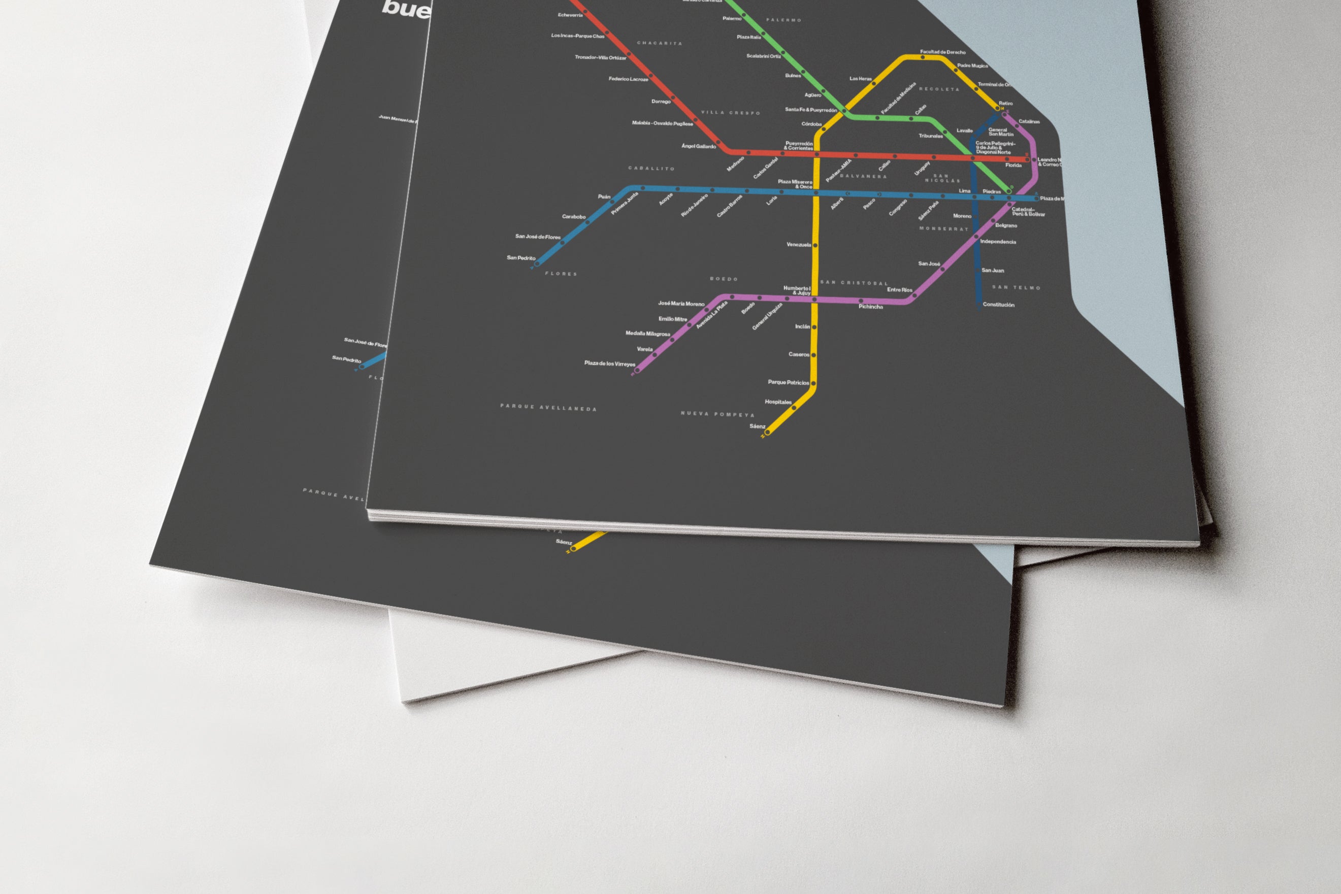 Buenos Aires Subte / Dark Mode System Map