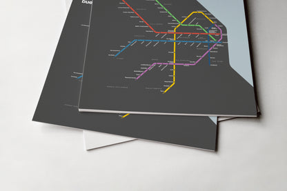 Buenos Aires Subte / Dark Mode System Map