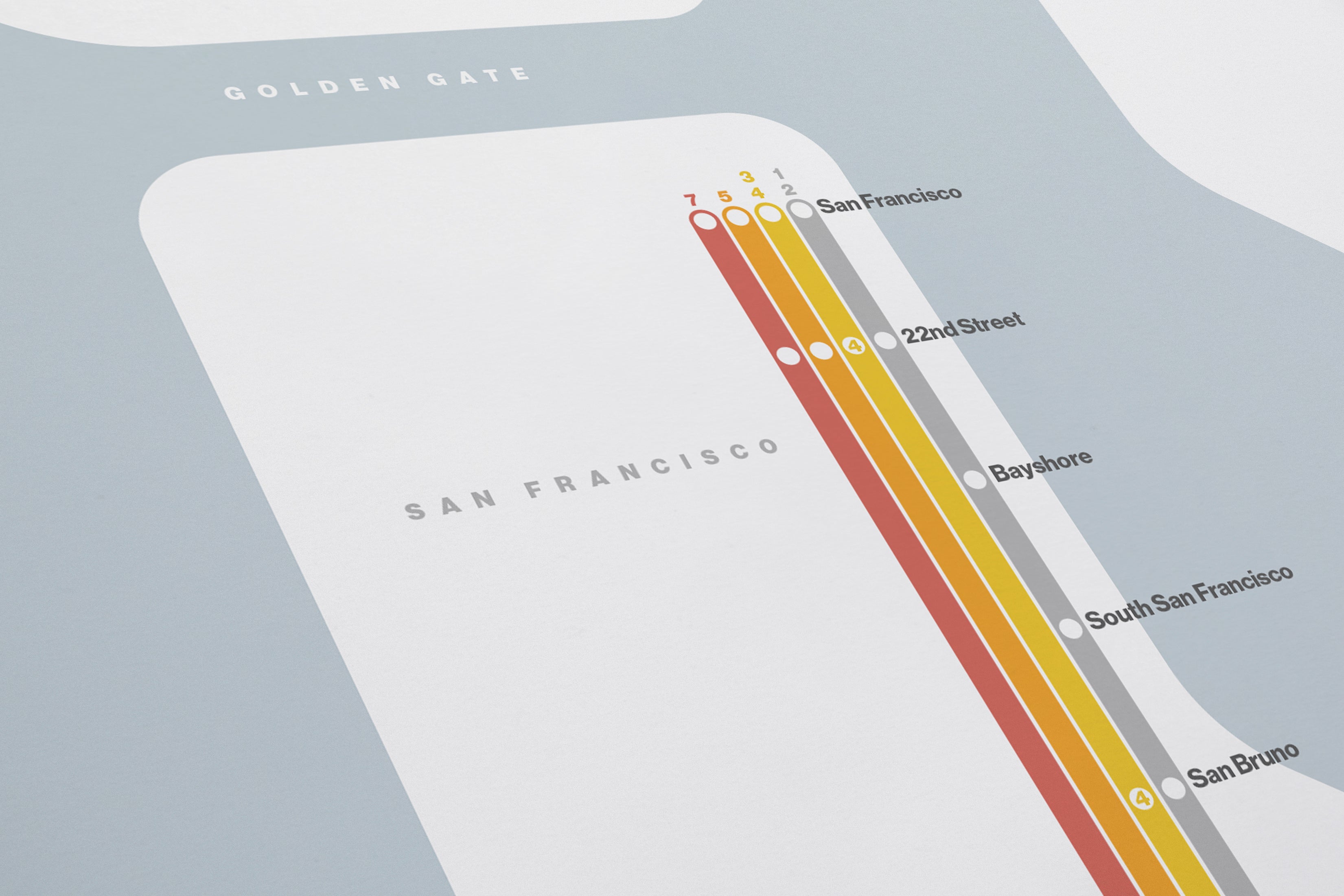 Caltrain / Light Mode System Map
