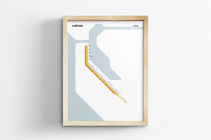 Caltrain / Light Mode System Map