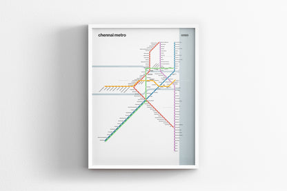 Chennai Metro / Light Mode System Map