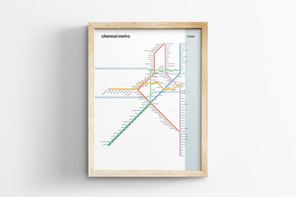 Chennai Metro / Light Mode System Map