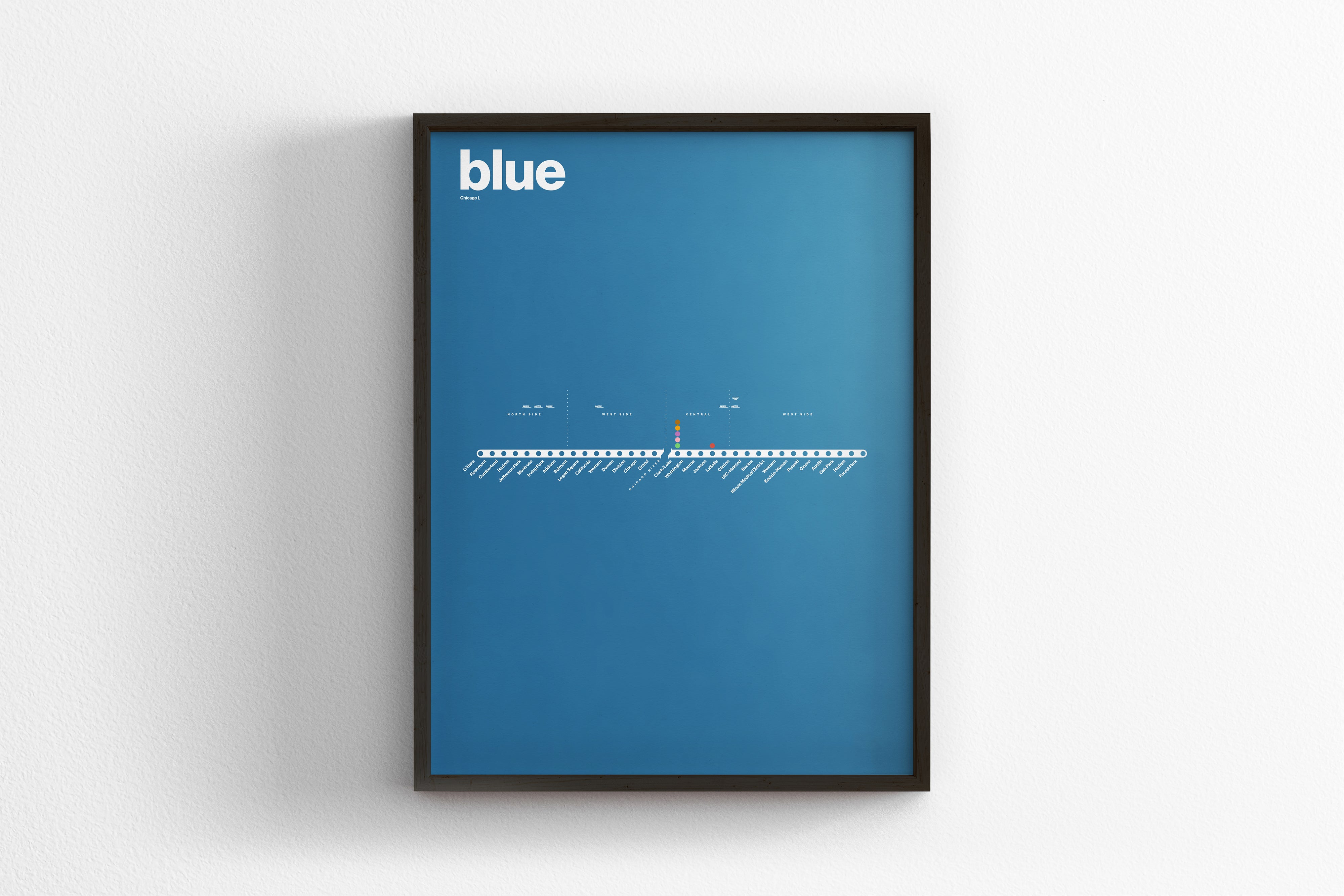 Blue Line Map / Chicago L