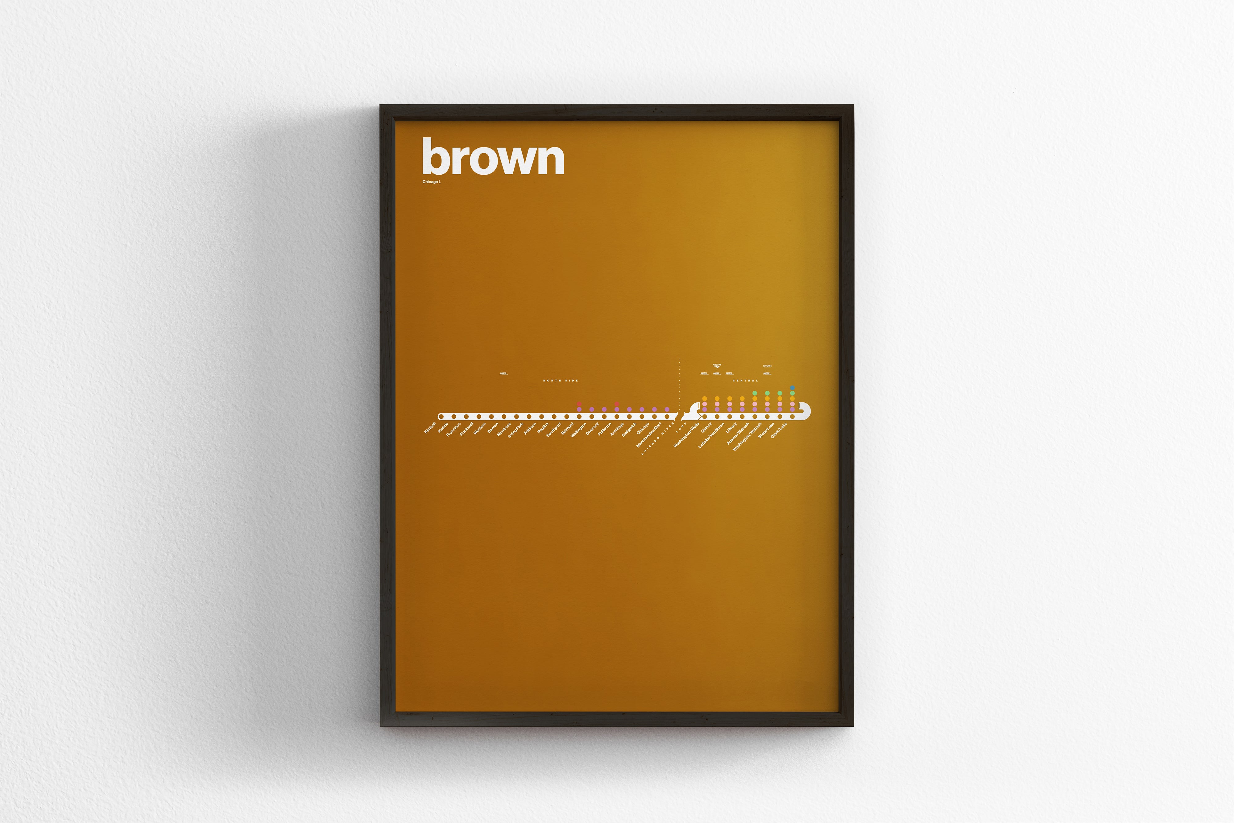 Brown Line Map / Chicago L