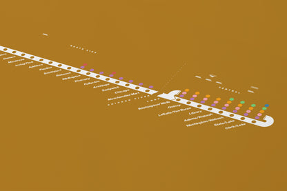Brown Line Map / Chicago L