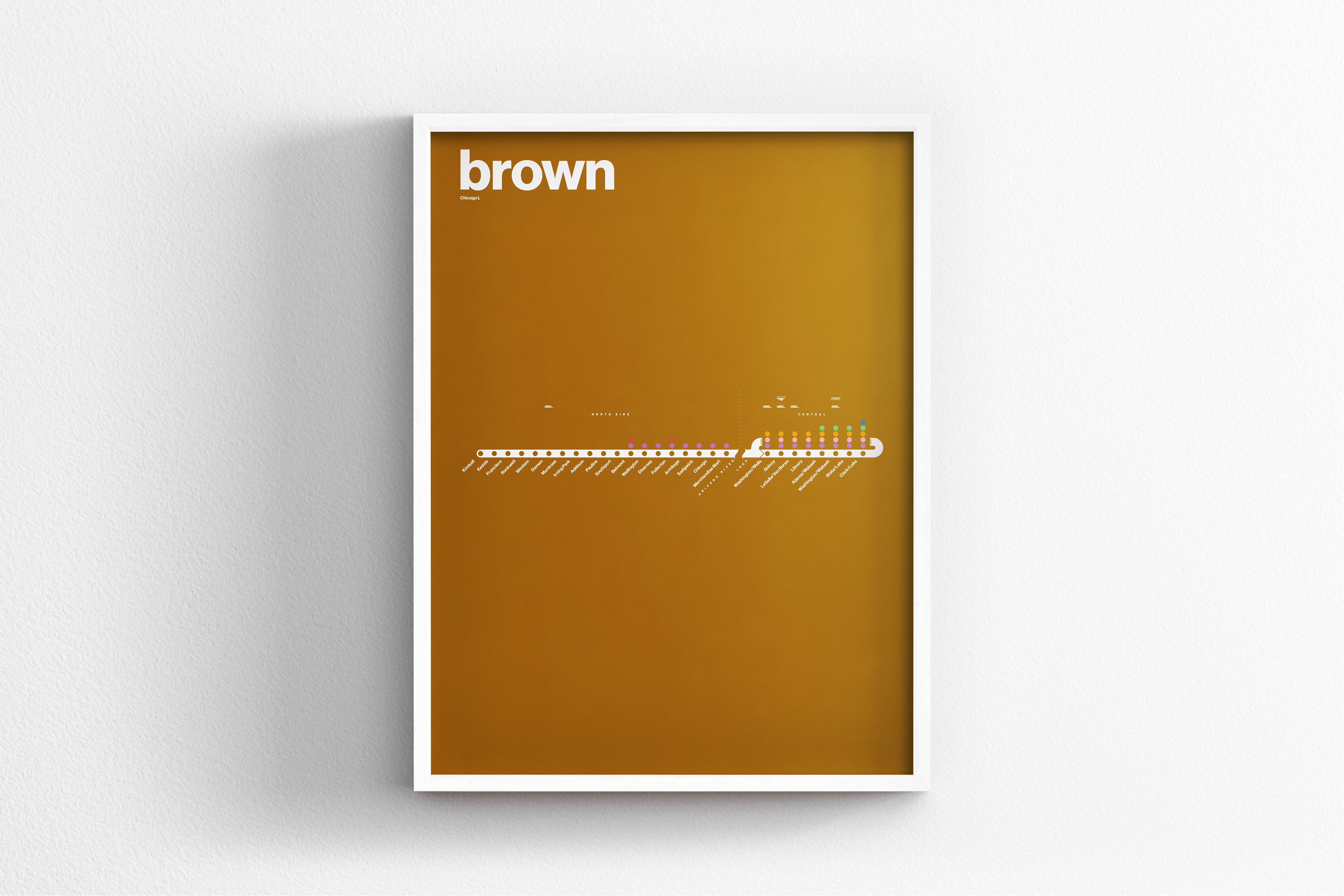 Brown Line Map / Chicago L