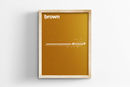 Brown Line Map / Chicago L