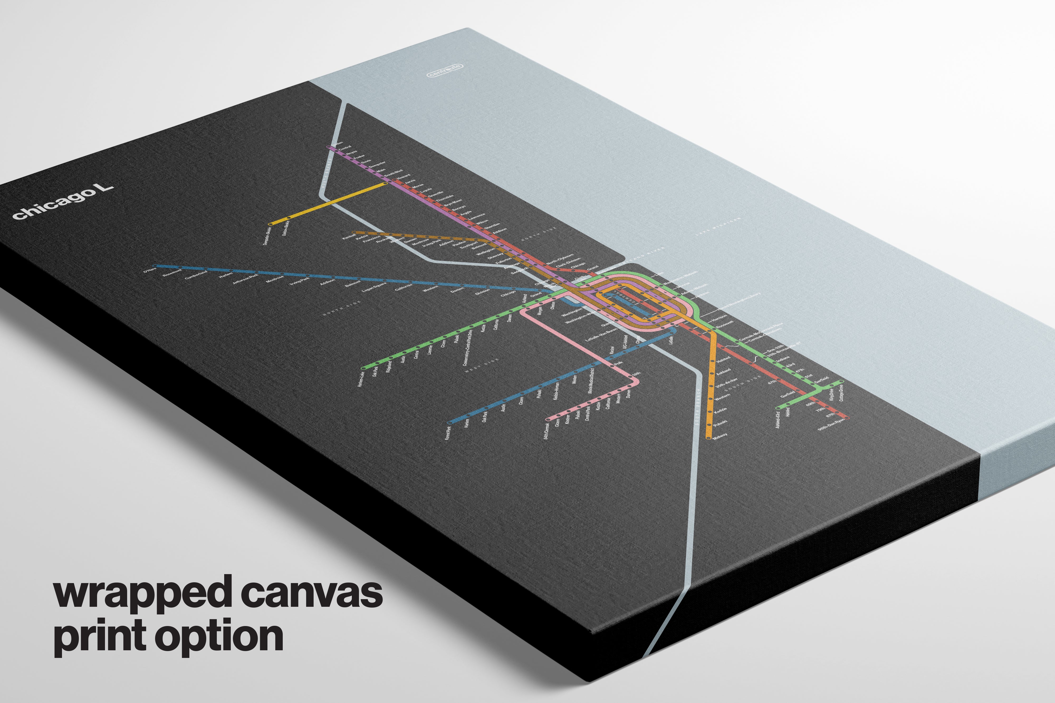 Chicago L / Dark Mode System Map