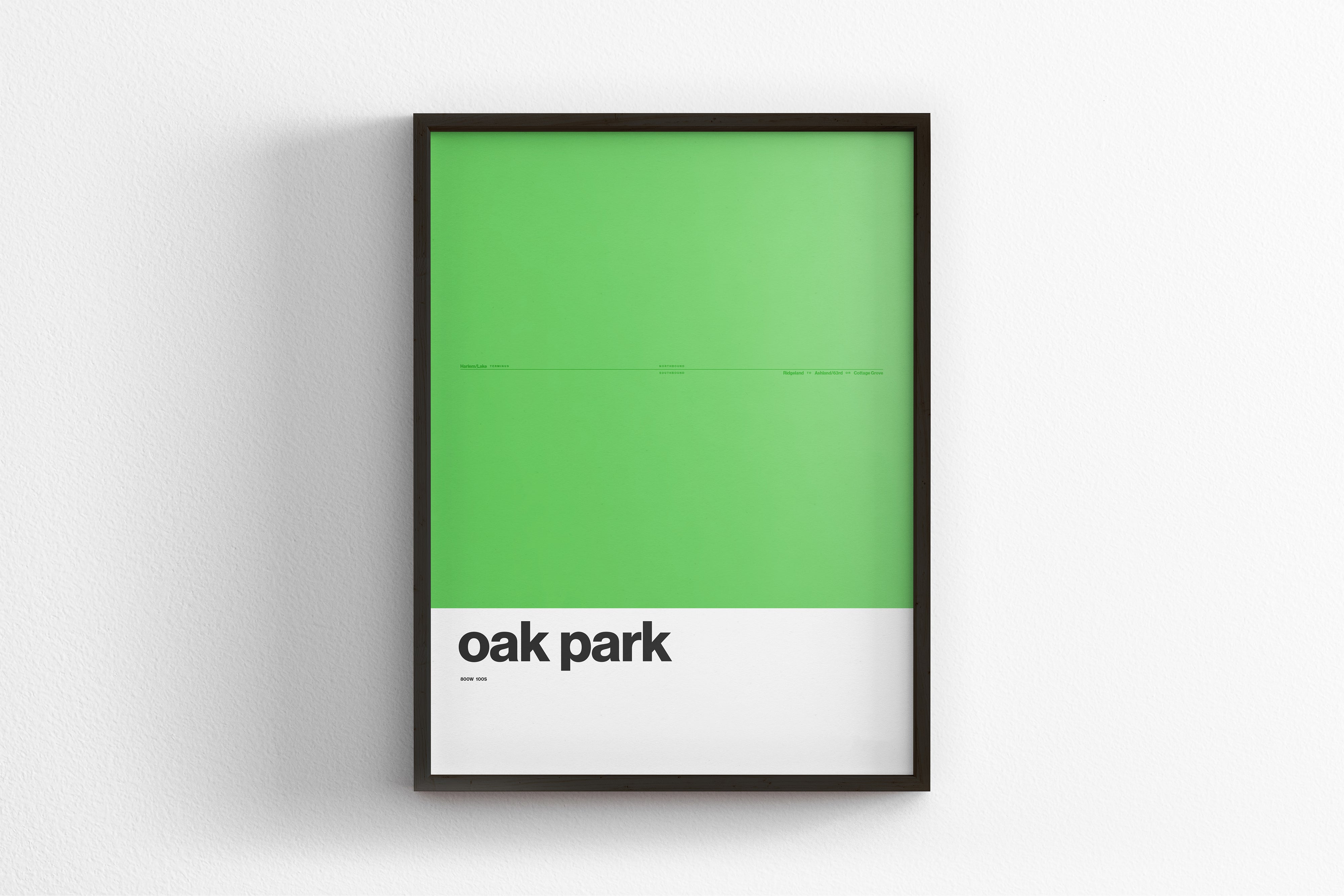 Oak Park Station Green Line / Chicago L