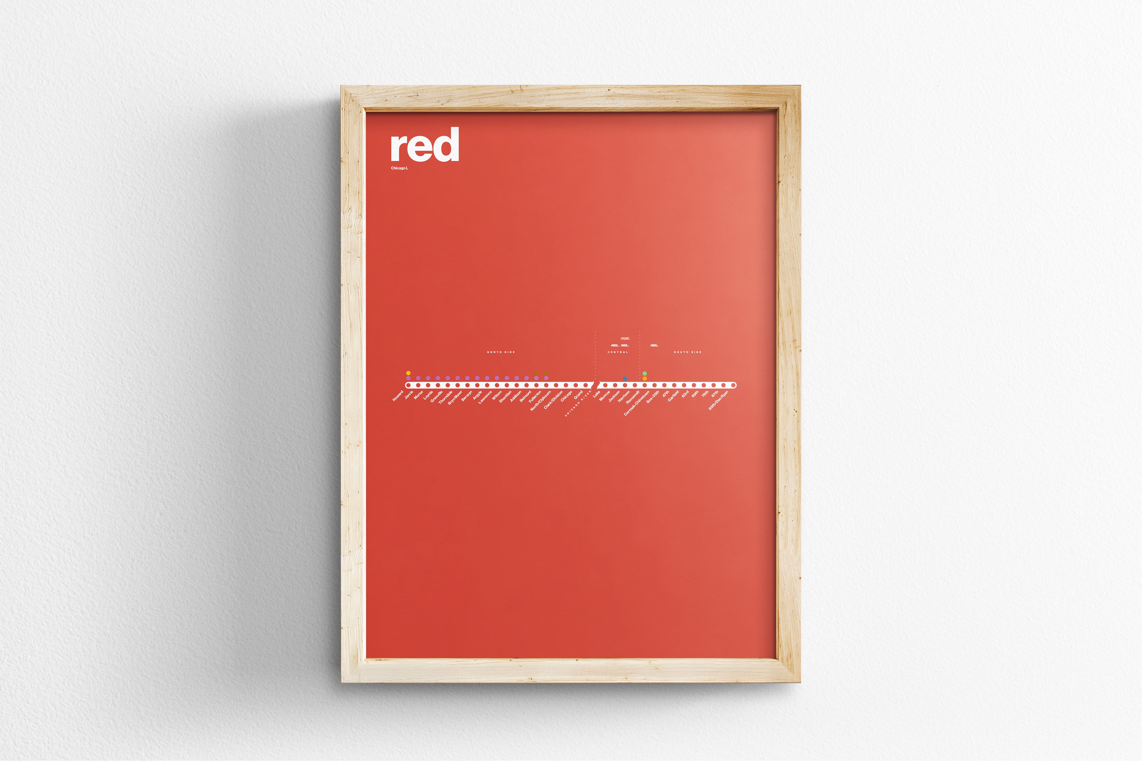 Red Line Map / Chicago L