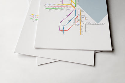 Metra Rail / Light Mode System Map