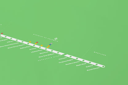 Green Line Map / DC Metro