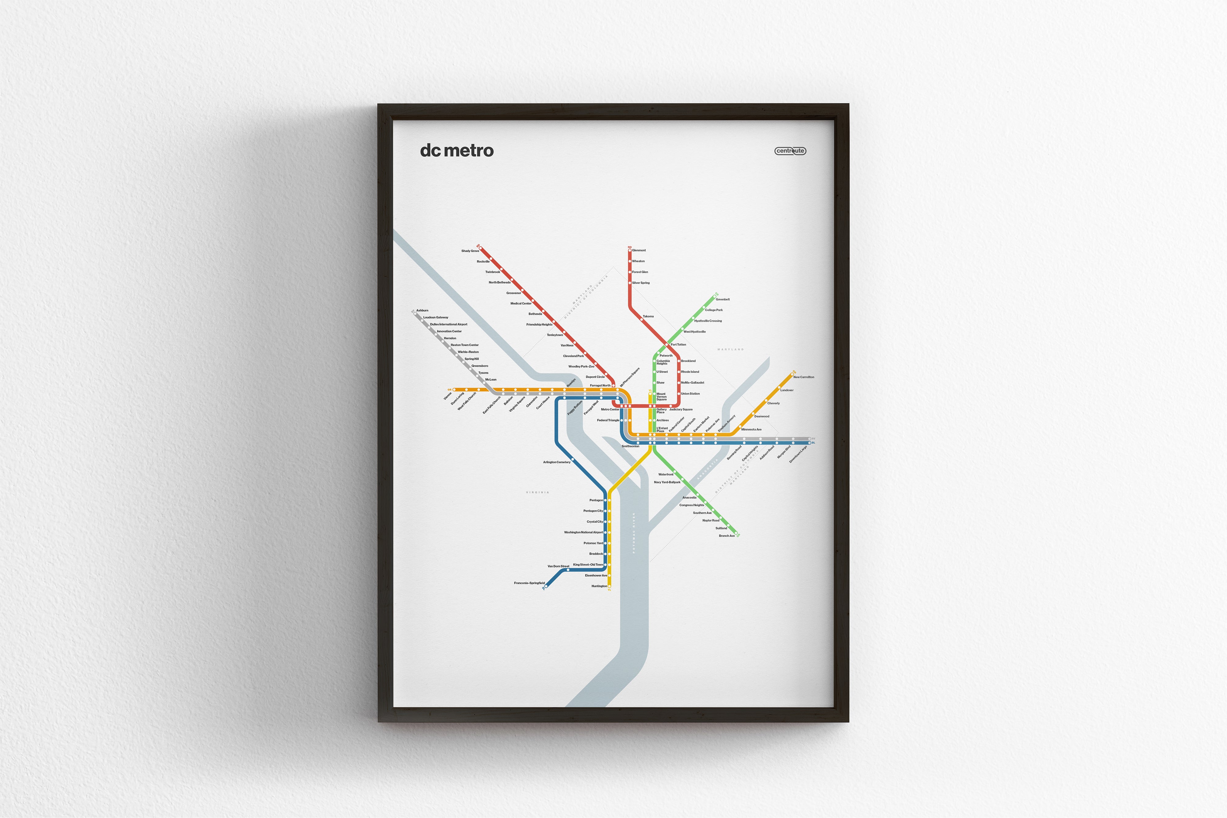 DC Metro / Light Mode System Map