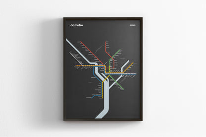 DC Metro / Dark Mode System Map