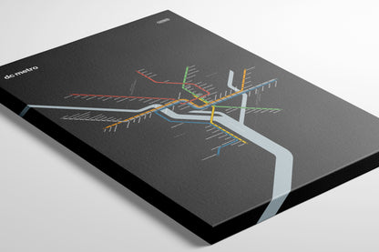 DC Metro / Dark Mode System Map