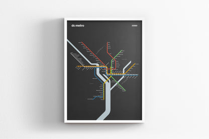 DC Metro / Dark Mode System Map