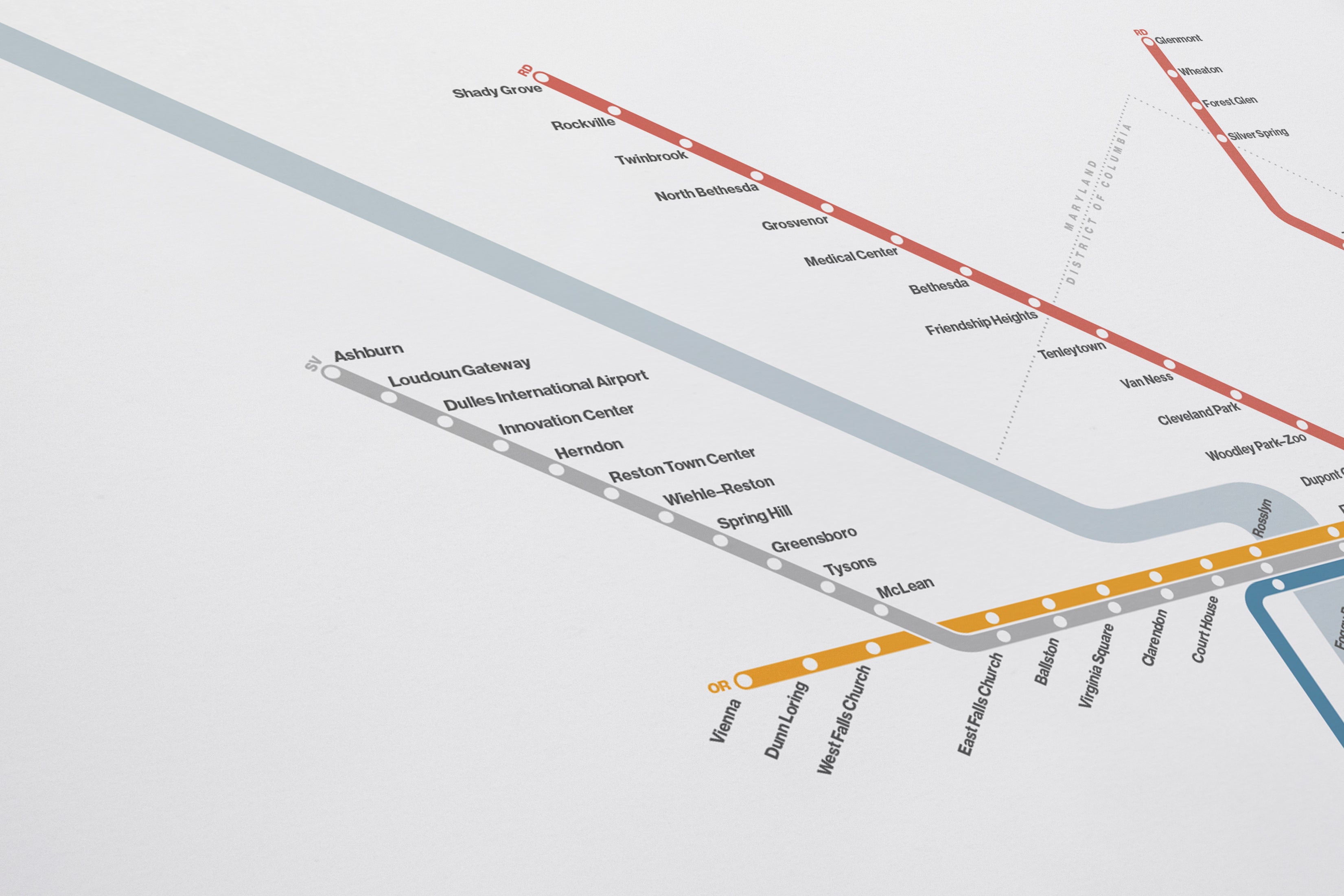DC Metro / Light Mode System Map