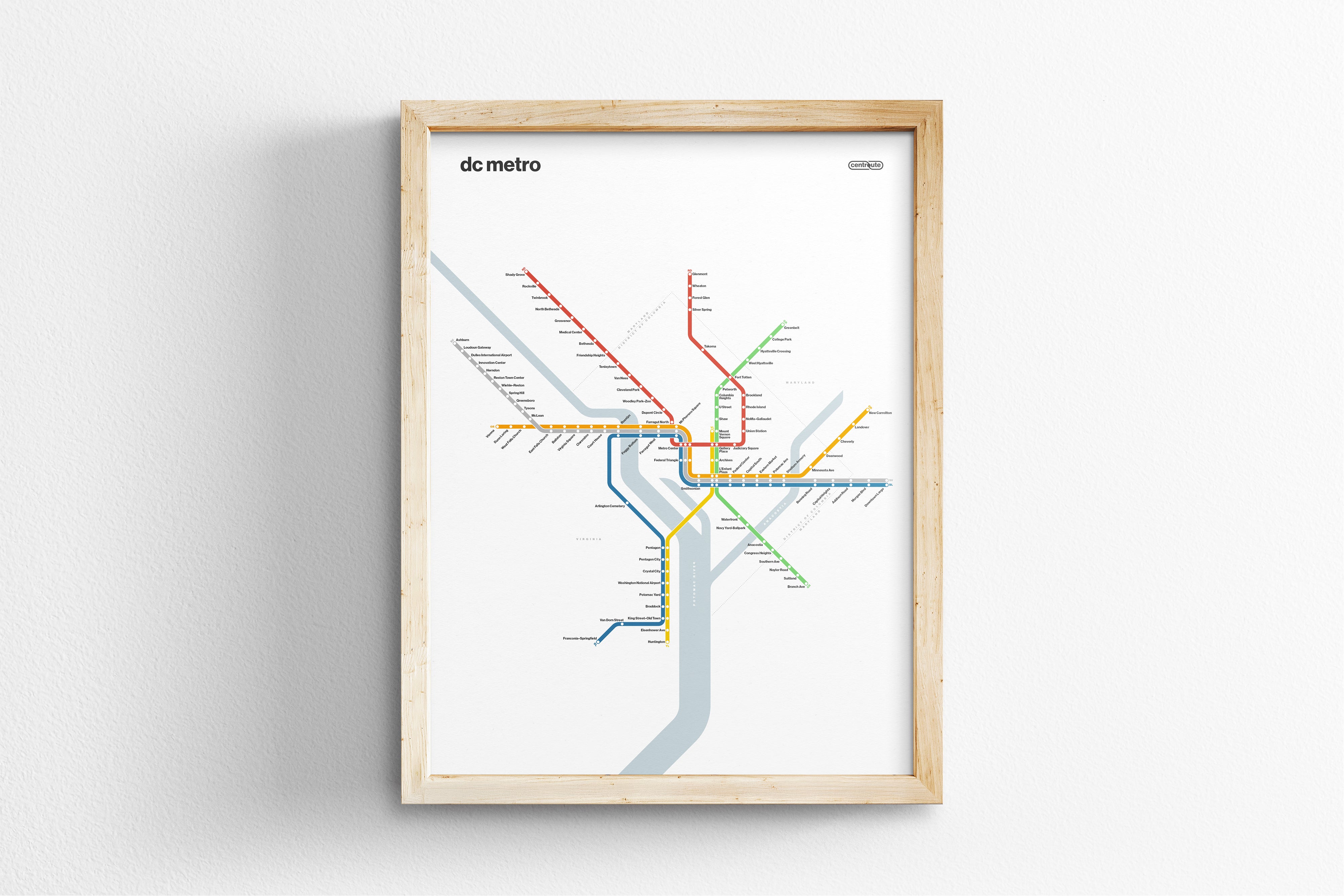 DC Metro / Light Mode System Map