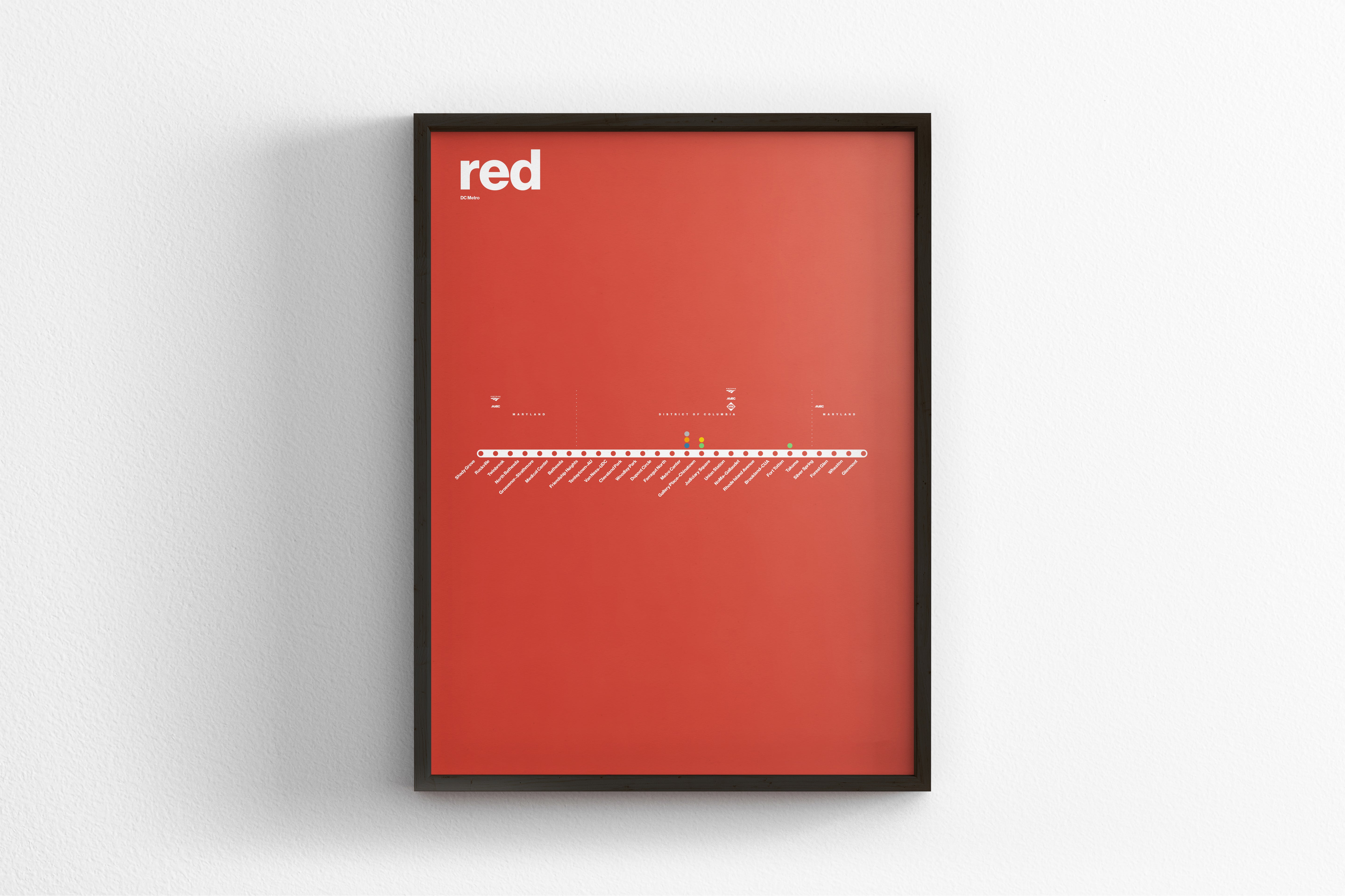 Red Line Map / DC Metro