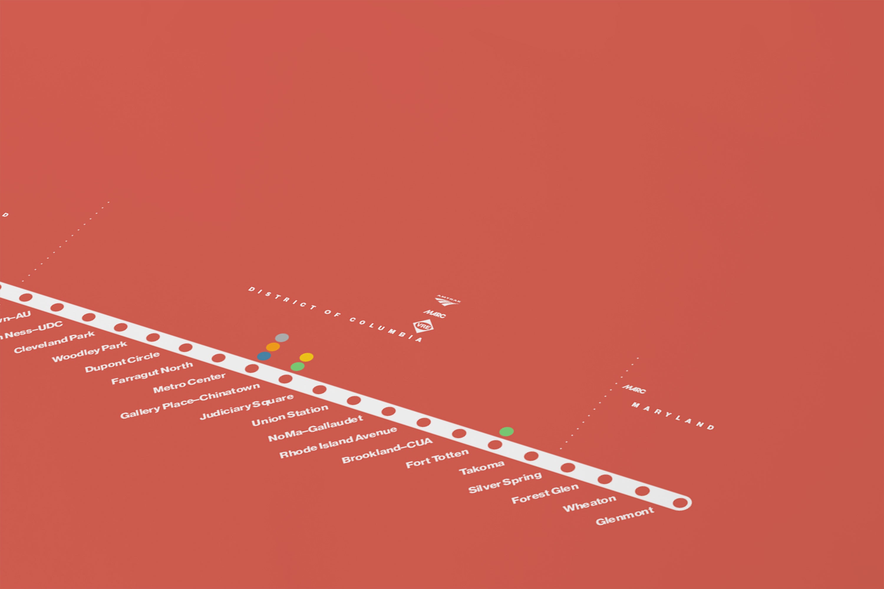 Red Line Map / DC Metro