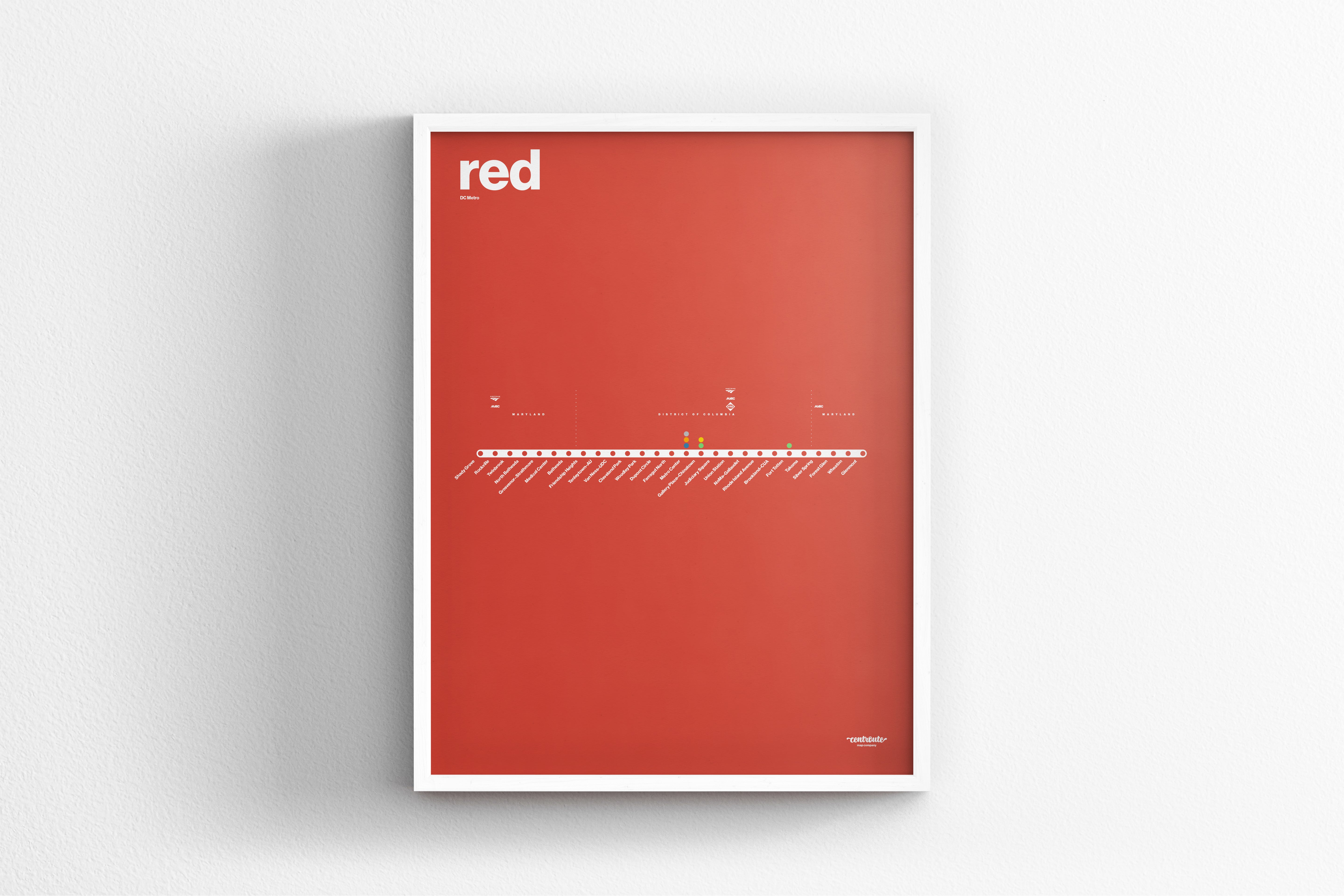 Red Line Map / DC Metro