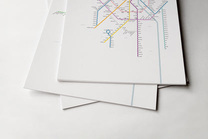 Delhi Metro / Light Mode System Map / Hindi